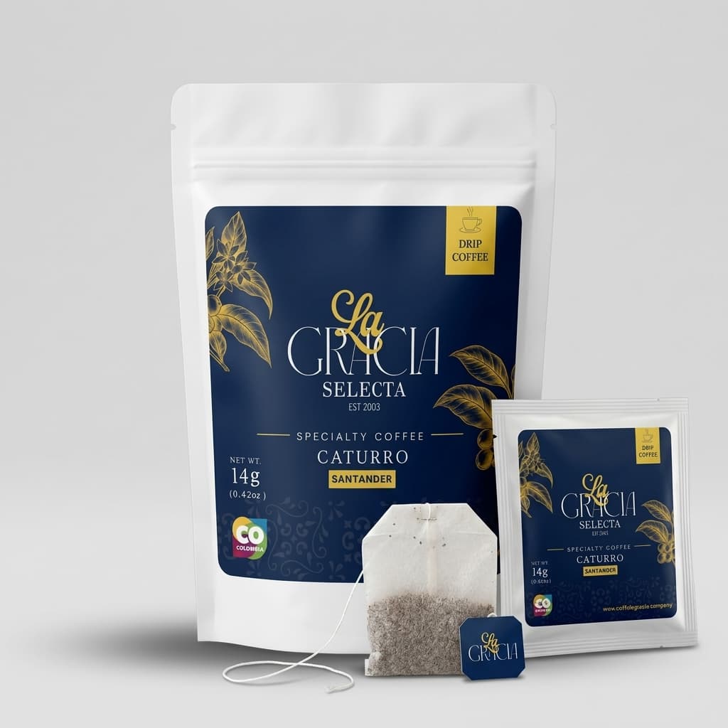 Empaque de Drip Coffee La Gracia